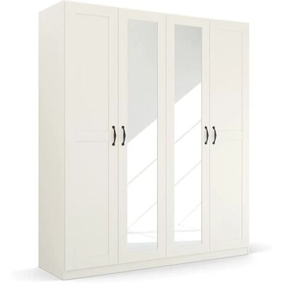 RAUCH Cottage by Quadra Spin Drehtürenschrank - 4 Türen, Weiß, 181x54x210cm RAUCH Cottage by Quadra Spin Drehtürenschrank - 4 Türen, Weiß, 181x54x210cm