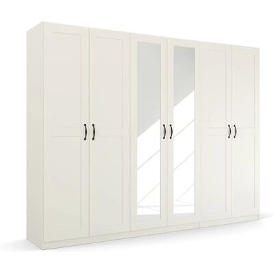 Rauch Cottage Spin Kleiderschrank - 6 Türen, Skandinavischer Stil Rauch Cottage Spin Kleiderschrank - 6 Türen, Skandinavischer Stil