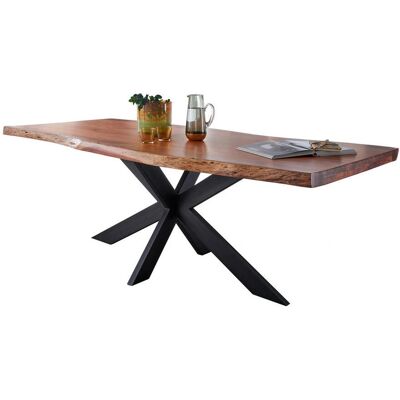 Livetastic Akazien Esstisch - 160x90x76 cm - Modernes Design Livetastic Akazien Esstisch - 160x90x76 cm - Modernes Design
