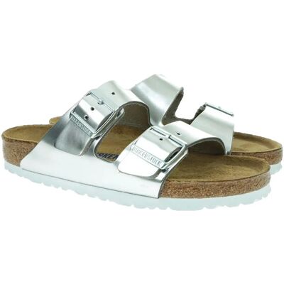 Birkenstock - Arizona - Ασημί - Δέρμα - Sandal Birkenstock - Arizona - Ασημί - Δέρμα - Sandal