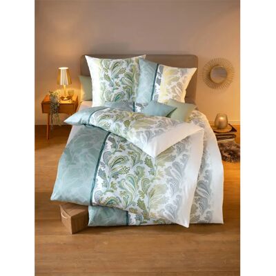 KAEPPEL Grüne Paisley Satin Bettwäsche - Bett Set KAEPPEL Grüne Paisley Satin Bettwäsche - Bett Set