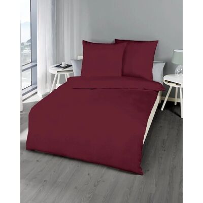 Kaeppel Bordeaux Seersucker Bettwäsche - Bettwäsche Kaeppel Bordeaux Seersucker Bettwäsche - Bettwäsche