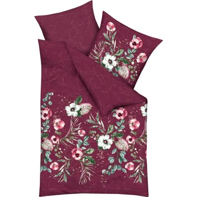 KAEPPEL Lana Rote Blumen Bettwäsche - Bettwäsche KAEPPEL Lana Rote Blumen Bettwäsche - Bettwäsche