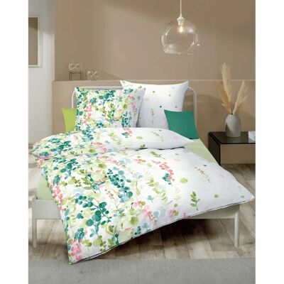 KAEPELL Inaya Grüner Seersucker Bettwäsche-Set - Bettwäsche KAEPELL Inaya Grüner Seersucker Bettwäsche-Set - Bettwäsche