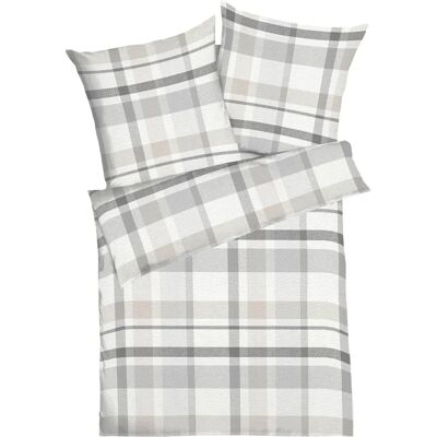 Traumschlaf Madras Karo Silber Baumwoll Bettwäsche-Set Traumschlaf Madras Karo Silber Baumwoll Bettwäsche-Set