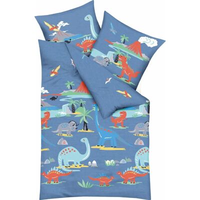 Kaeppel Dinosaurus Blau Kinderbettwäsche - Kids Bedding Set Kaeppel Dinosaurus Blau Kinderbettwäsche - Kids Bedding Set