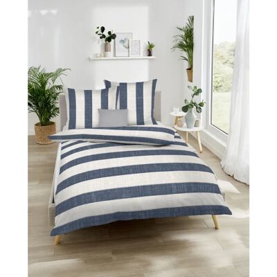 KAEPPEL - College - Mako-Satin - Marine - Bettwäsche-Set KAEPPEL - College - Mako-Satin - Marine - Bettwäsche-Set