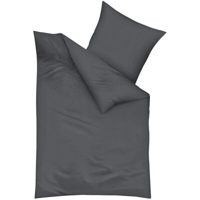 KAEPPEL Uni Dunkelgrau Bettwäsche-Set - Bett & Kissenbezüge KAEPPEL Uni Dunkelgrau Bettwäsche-Set - Bett & Kissenbezüge