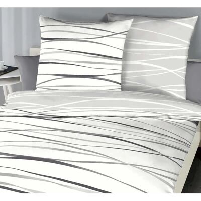 BettwarenShop - Bibermotion schiefer - Baumwolle - Bedding set BettwarenShop - Bibermotion schiefer - Baumwolle - Bedding set