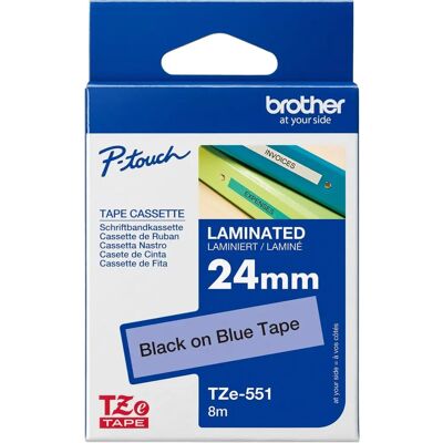 Brother TZE-551 Laminated Label Tape - 24mm x 8m Brother TZE-551 Laminated Label Tape - 24mm x 8m