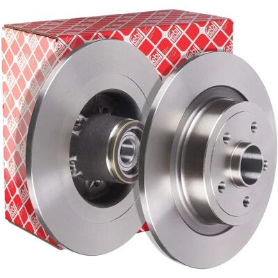 FEBI BILSTEIN 104506 Remschijf - Type schijf, Achteras, Opgelijmde oppervlakte FEBI BILSTEIN 104506 Remschijf - Type schijf, Achteras, Opgelijmde oppervlakte