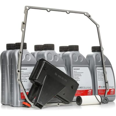 FEBI Bilstein Automatikgetriebe-Ölwechsel-Set - Für Audi A4 Q5 A5 A6 - 7 Liter, Gelb FEBI Bilstein Automatikgetriebe-Ölwechsel-Set - Für Audi A4 Q5 A5 A6 - 7 Liter, Gelb