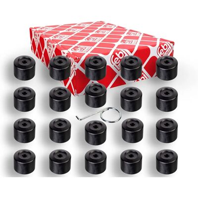 FEBI BILSTEIN Hjulboltcover - Sort, 28mm, 17mm, 21mm - Hjul Del FEBI BILSTEIN Hjulboltcover - Sort, 28mm, 17mm, 21mm - Hjul Del