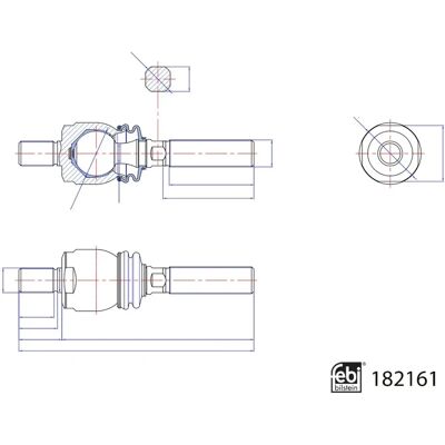 FEBI BILSTEIN 182161 Άξονας αρθρώσεις - Άξονας σύνδεση FEBI BILSTEIN 182161 Άξονας αρθρώσεις - Άξονας σύνδεση