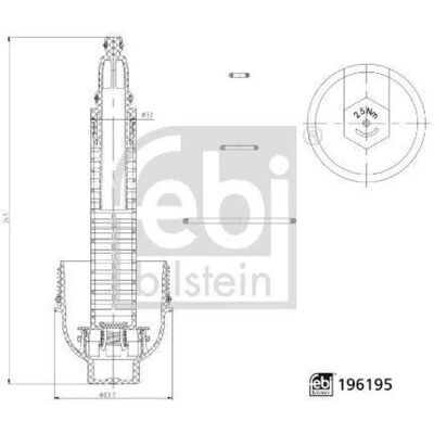 FEBI BILSTEIN 196195 - Oliefilterdæksel til BMW FEBI BILSTEIN 196195 - Oliefilterdæksel til BMW