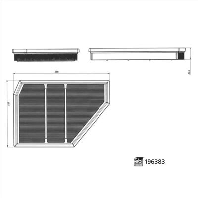FEBI BILSTEIN 196383 Ilmansuodatin - BMW X5 X6 X7 FEBI BILSTEIN 196383 Ilmansuodatin - BMW X5 X6 X7