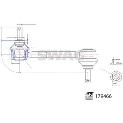 SWAG 33 10 4920 - Stabiliseringsstang til Tesla Model X SWAG 33 10 4920 - Stabiliseringsstang til Tesla Model X