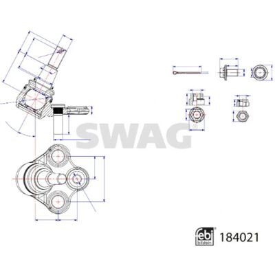 SWAG 33 10 9689 - Articulație de suspensie pentru Toyota SWAG 33 10 9689 - Articulație de suspensie pentru Toyota