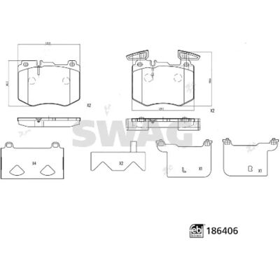 SWAG 33 11 0391 Set plăcuțe de frână - Plăcuțe de frână SWAG 33 11 0391 Set plăcuțe de frână - Plăcuțe de frână