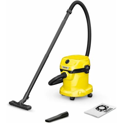 Kärcher WD 2 Plus - Negro, Amarillo - Aspiradora húmeda/seca Kärcher WD 2 Plus - Negro, Amarillo - Aspiradora húmeda/seca