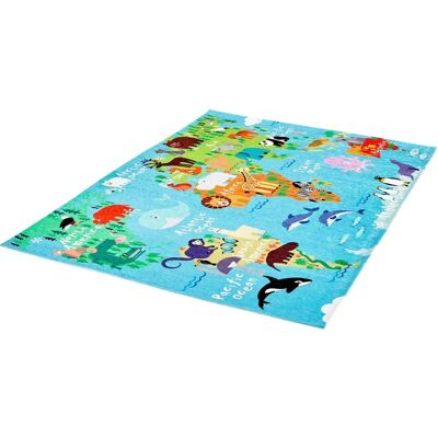 OBSESSION My Torino Kids 233 Bildender Teppich - Weltkarte & Tiere OBSESSION My Torino Kids 233 Bildender Teppich - Weltkarte & Tiere