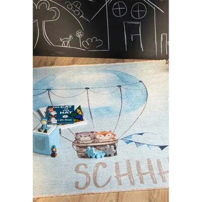 OBSESSION My Greta 601 Lichtblauwe Kindertegel - Kinderteppich OBSESSION My Greta 601 Lichtblauwe Kindertegel - Kinderteppich
