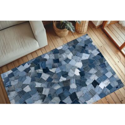 OBSESSION - My Denim Pocket 465 - Blau - Baumwolle - Teppich OBSESSION - My Denim Pocket 465 - Blau - Baumwolle - Teppich