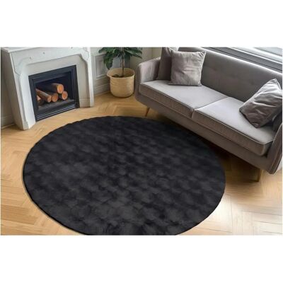 OBSESSION Diamond Cut 800 Grauer runder Teppich - Teppich OBSESSION Diamond Cut 800 Grauer runder Teppich - Teppich