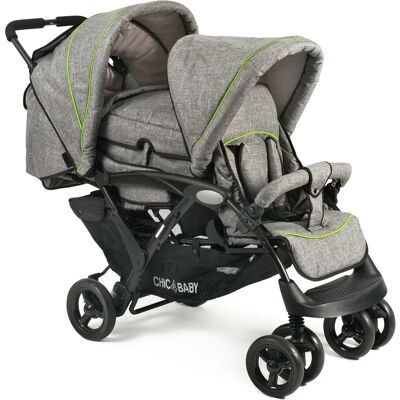 CHIC4BABY Duo Grey Barnvagn - Justerbar, Avtagbar Bärsele CHIC4BABY Duo Grey Barnvagn - Justerbar, Avtagbar Bärsele