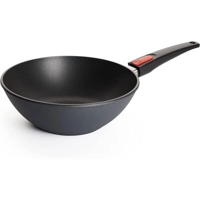 Woll Diamond Lite Wok - 26cm, Grau, Abnehmbarer Griff - Wok, Induktion Woll Diamond Lite Wok - 26cm, Grau, Abnehmbarer Griff - Wok, Induktion