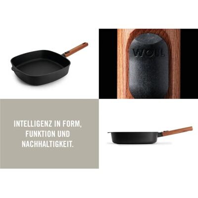 WOLL Eco Logic QXR - 28 cm - svart - fyrkantig panna WOLL Eco Logic QXR - 28 cm - svart - fyrkantig panna