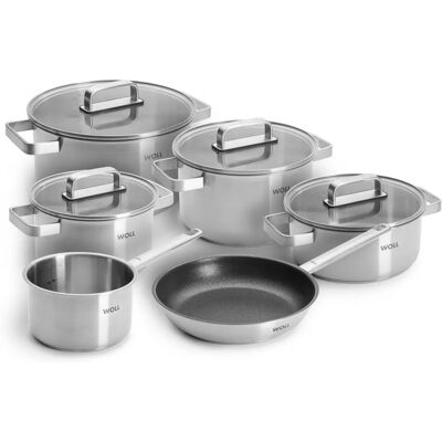 WOLL Steel 10-delig Kookgerei Set - Kookgerei Set WOLL Steel 10-delig Kookgerei Set - Kookgerei Set