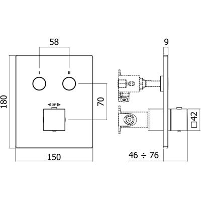 Kronenbach Smart Push Thermostat - Sicherheitssperre, einfache Temperaturregelung - Thermostat Kronenbach Smart Push Thermostat - Sicherheitssperre, einfache Temperaturregelung - Thermostat