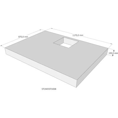 Sturotec Wannenträger - Passend für Pianura Emilia 120x90 - Duschwanne Unterstützung Sturotec Wannenträger - Passend für Pianura Emilia 120x90 - Duschwanne Unterstützung