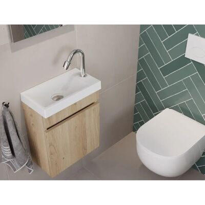 pianura Stella Waschtisch mit Unterschrank - 40,5cm, Weiß, Rechteckig - Waschtisch mit Unterschrank pianura Stella Waschtisch mit Unterschrank - 40,5cm, Weiß, Rechteckig - Waschtisch mit Unterschrank