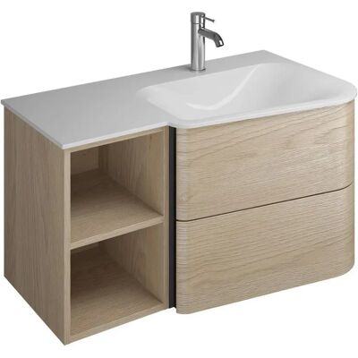 burgbad Badu Mineralguss-Waschtisch - 92cm, Becken rechts burgbad Badu Mineralguss-Waschtisch - 92cm, Becken rechts