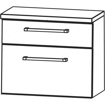 Puris b - Unterschrank mit 2 Schubladen - 60x30x49,9cm Puris b - Unterschrank mit 2 Schubladen - 60x30x49,9cm