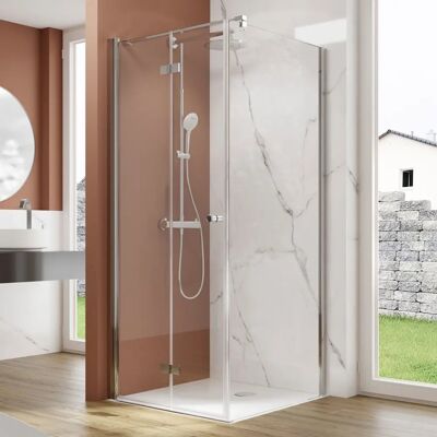 Pianura - Drehfalttür mit Seitenwand 90x90 cm - Left hinge - Shower enclosure Pianura - Drehfalttür mit Seitenwand 90x90 cm - Left hinge - Shower enclosure