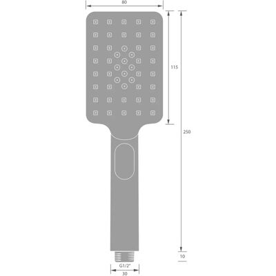 Kronenbach SUPRA 2.0 Selecta Basic Handbrause - Hand shower Kronenbach SUPRA 2.0 Selecta Basic Handbrause - Hand shower