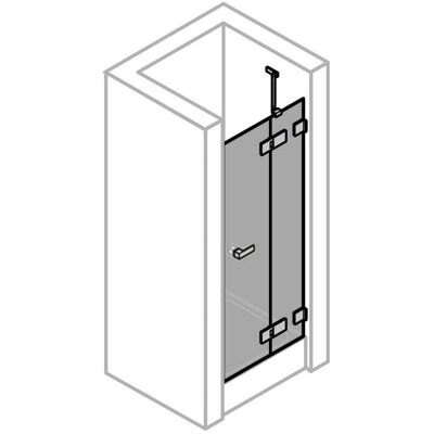 ALLUVION Imperium Schwingtür - Rahmenlos, Sicherheitsglas, Pflegeleicht - Duschtür ALLUVION Imperium Schwingtür - Rahmenlos, Sicherheitsglas, Pflegeleicht - Duschtür