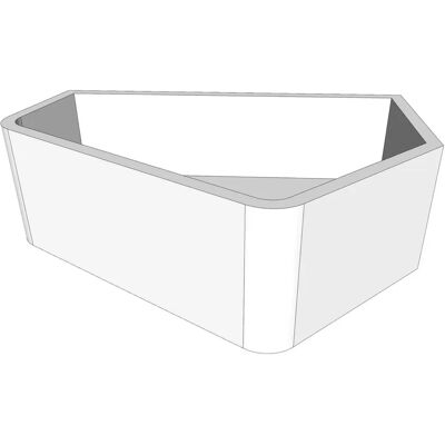 Sturotec badkuipsteun voor Duravit Paiova 5-hoek bad - 190 x 140 cm - badkuipondersteuning Sturotec badkuipsteun voor Duravit Paiova 5-hoek bad - 190 x 140 cm - badkuipondersteuning