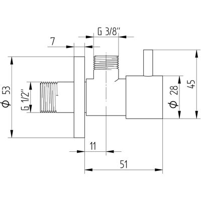 Kronenbach Design-Eckventil 2.0 - Winkelventil Kronenbach Design-Eckventil 2.0 - Winkelventil