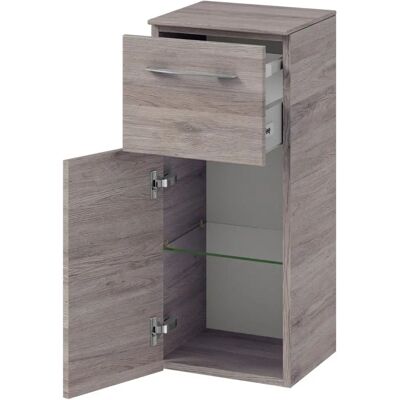 Pelipal Cassca Highboard - Griff Variante N1, 1 Auszug, 1 Drehtür, Anschlag links, 45x33x73cm Pelipal Cassca Highboard - Griff Variante N1, 1 Auszug, 1 Drehtür, Anschlag links, 45x33x73cm