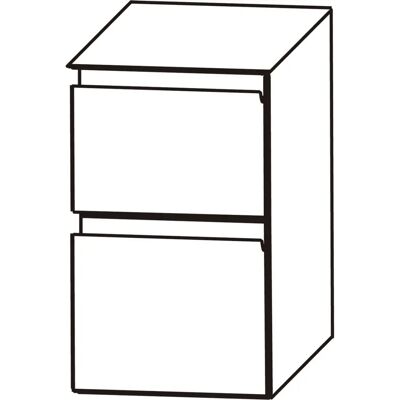 Puris b - gerader Unterschrank 30 x 30 x 48 cm - Unterschrank Puris b - gerader Unterschrank 30 x 30 x 48 cm - Unterschrank