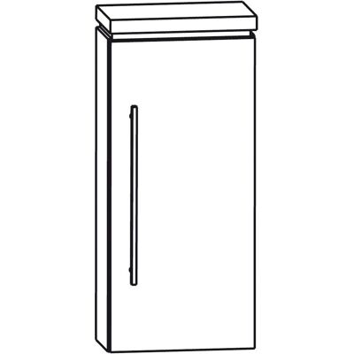 Puris Cool Line Wandregal - Chromgriff, Glasfachboden, Rechtsanschlag Puris Cool Line Wandregal - Chromgriff, Glasfachboden, Rechtsanschlag
