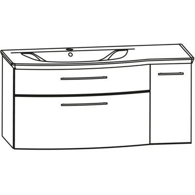 Puris - Linea Waschtisch 101.2 cm - Weiß - Waschtisch Puris - Linea Waschtisch 101.2 cm - Weiß - Waschtisch