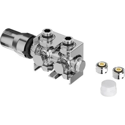 Sturotec Multiblock - 5 cm Mittelabstand - Thermostatkopf - Anschlussset Sturotec Multiblock - 5 cm Mittelabstand - Thermostatkopf - Anschlussset