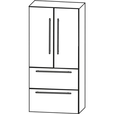 Puris Bright Mittelschrank - 60x30x130,8 cm - cabinet Puris Bright Mittelschrank - 60x30x130,8 cm - cabinet