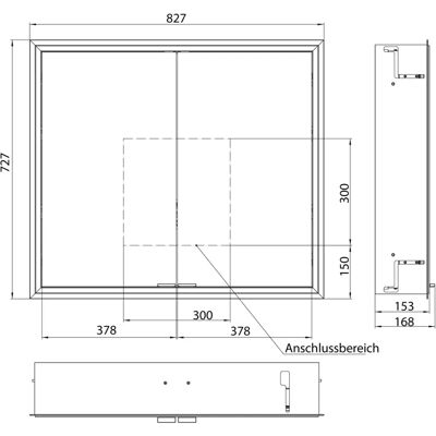 ALLUVION - Pluto Spiegelschrank 80 cm - Spiegelschrank ALLUVION - Pluto Spiegelschrank 80 cm - Spiegelschrank