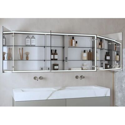 ALLUVION - Pluto - 140 cm - 3-türig - Spiegelschrank ALLUVION - Pluto - 140 cm - 3-türig - Spiegelschrank